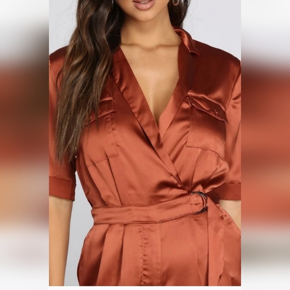 🆕️[S] DO+BE Rust color jumpsuit - Picture 3 of 16